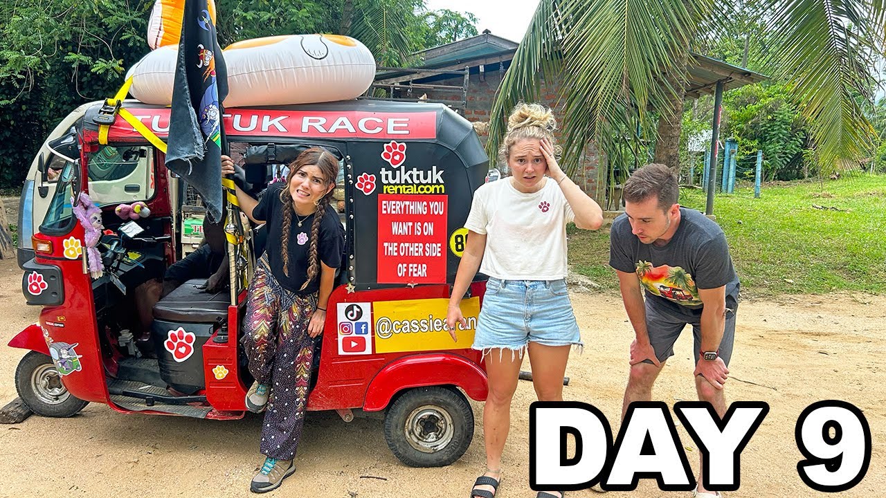 RACING ACROSS AN ENTIRE COUNTRY IN A TUKTUK 🛺  Day 9