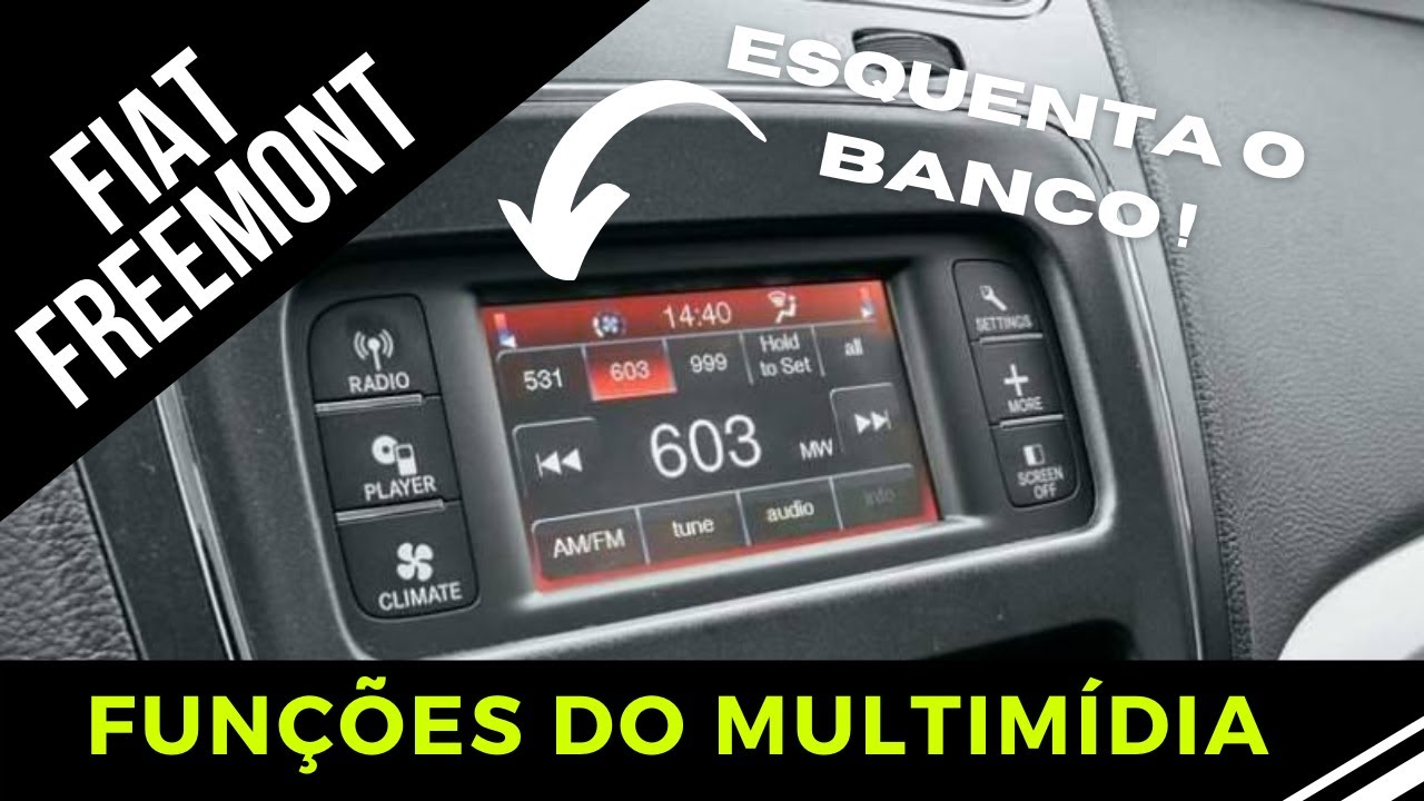 Multimídia “pequena” e suas funções - Fiat Freemont / Dodge Journey