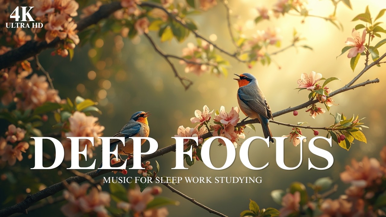 Relaxing Music with Birds & Piano | Deep Focus and Study Ambience