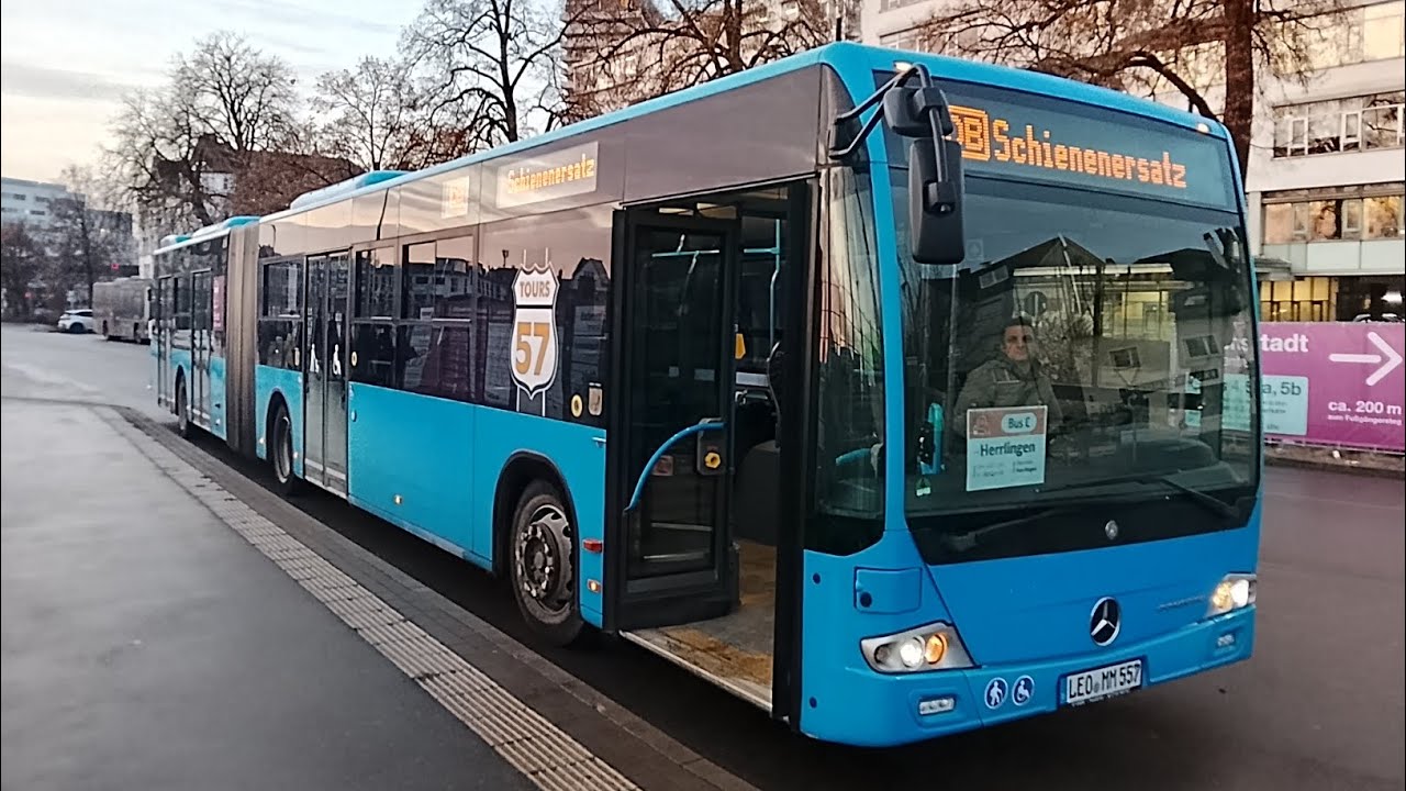 Mitfahrt: 57 Tours Mercedes Benz Connecto G Wagennummer 557 SEV nach Herlingen 2025