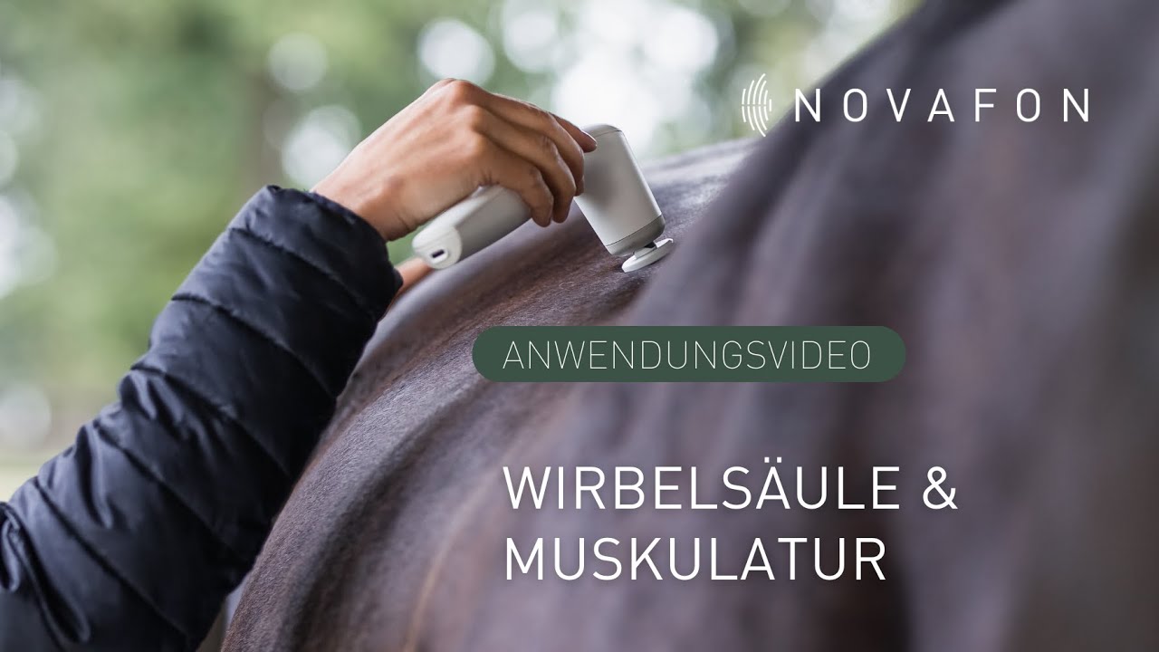 Wirbelsäule des Pferdes und ihre Muskulatur behandeln | Anwendungsvideo | NOVAFON