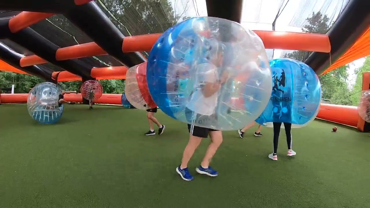 Sport& Bien Bubble Foot Tours Amicale SP Vallée Verte 29-06 au parc Sport& Bien de Monnaie