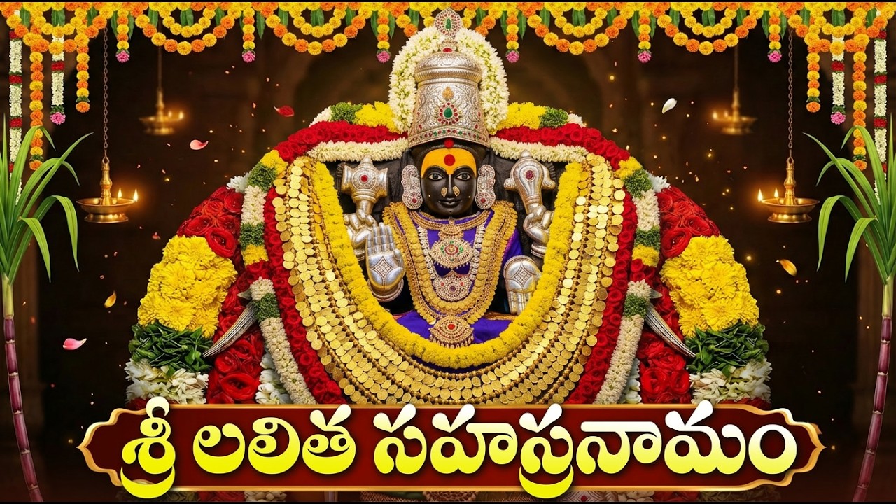 ఈ లలితా సహస్రనామం వింటే అమ్మవారి దివ్య ఆశీస్సులు ఎల్లప్పుడూ మీతో ఉంటాయి| Lalitha Sahasranama Stotram