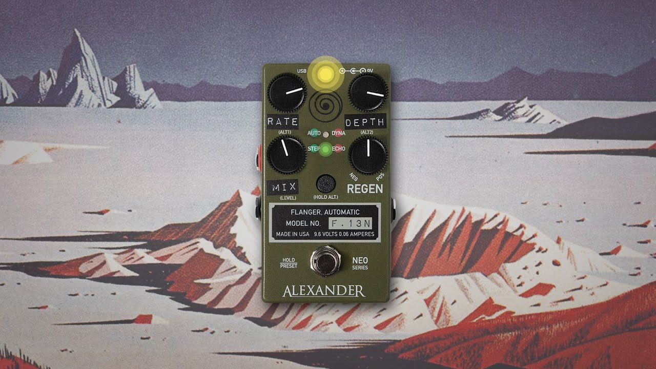 Alexander Pedals F-13 Neo Demo | Showcasing its chorus/vibrato capabilities