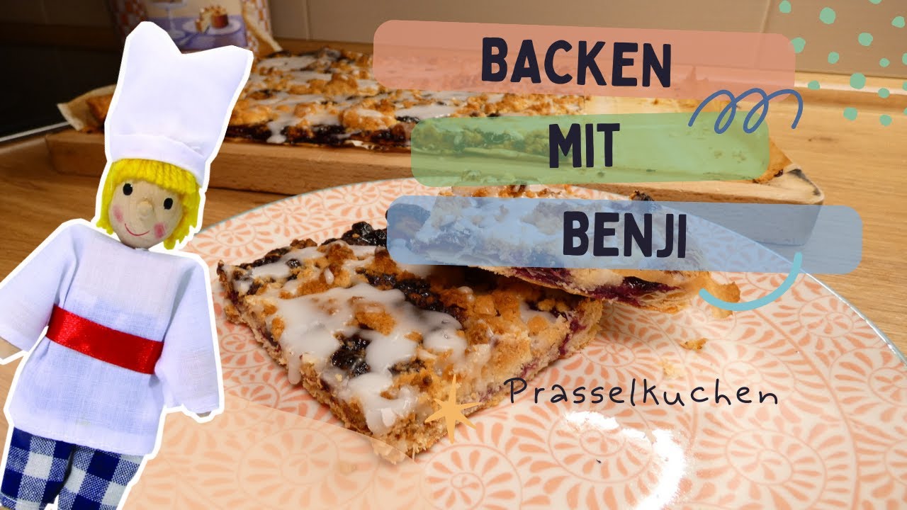 Backen für Kinder, leichtes und schnelles Rezept für Prasselkuchen