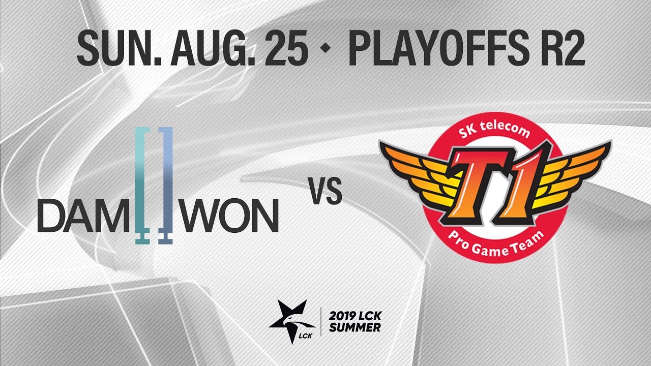 담원 vs SKT | 플레이오프2R H/L 08.25 | 2019 LCK 서머