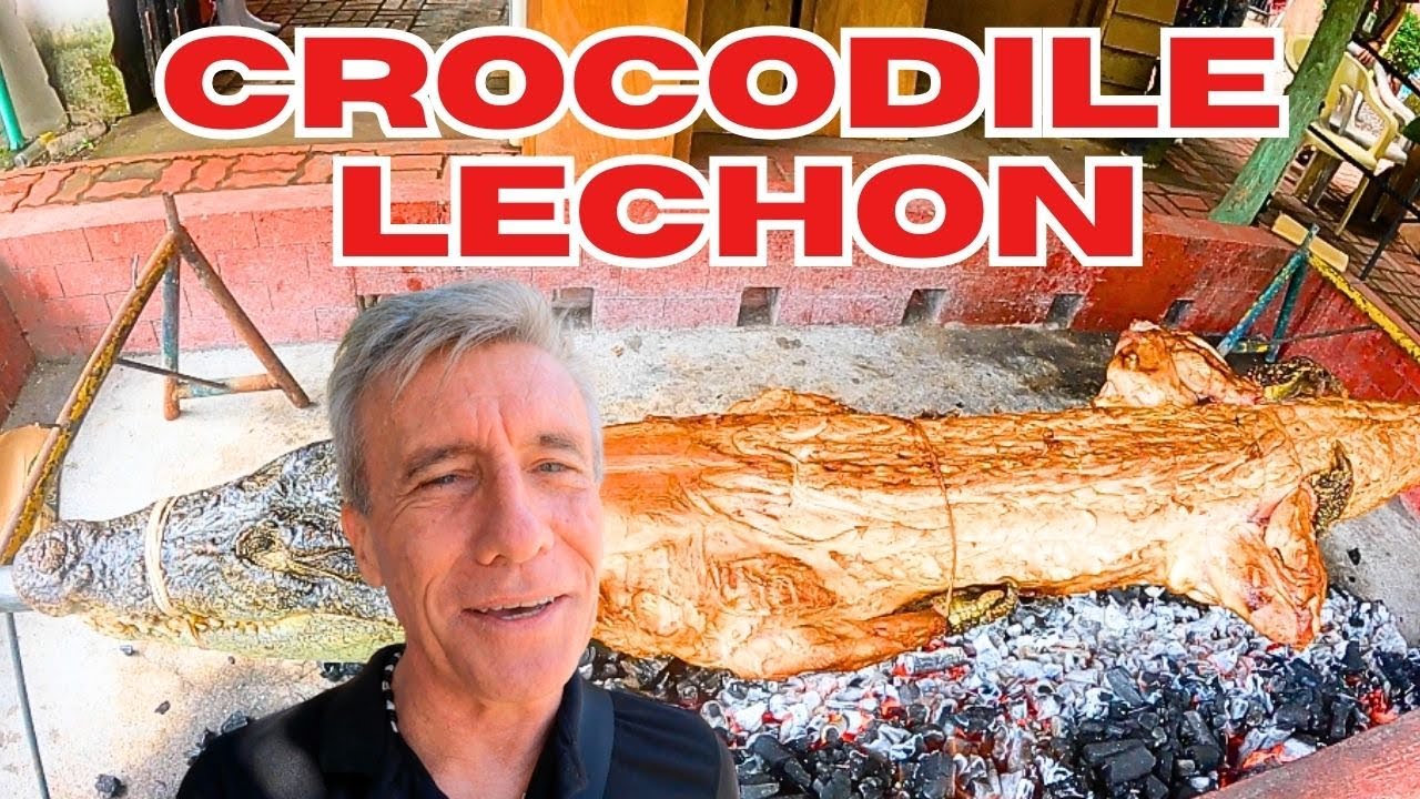 Exclusively Filipino - Crocodile Lechon is Amazing!