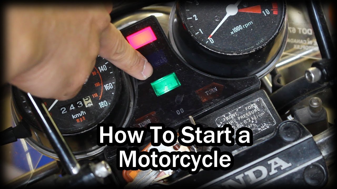 How to Start a Motorcycle with Carburetors or Fuel Injection (FINE-C)
