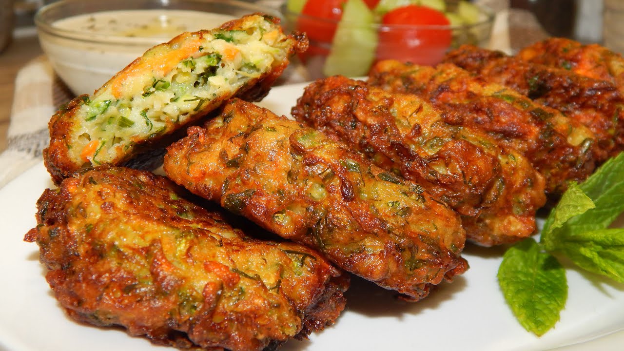 Τηγανίτες Κολοκυθιού - Κολοκυθοκεφτέδες 💯👌 Greek Zucchini Fritters EngSub