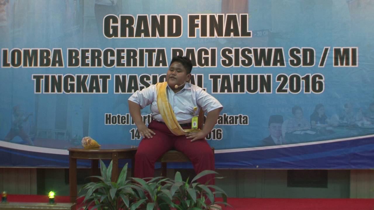 Kecerdasan juara I pada Lomba Bercerita Tingkat Nasional babak Penyisihan 2016
