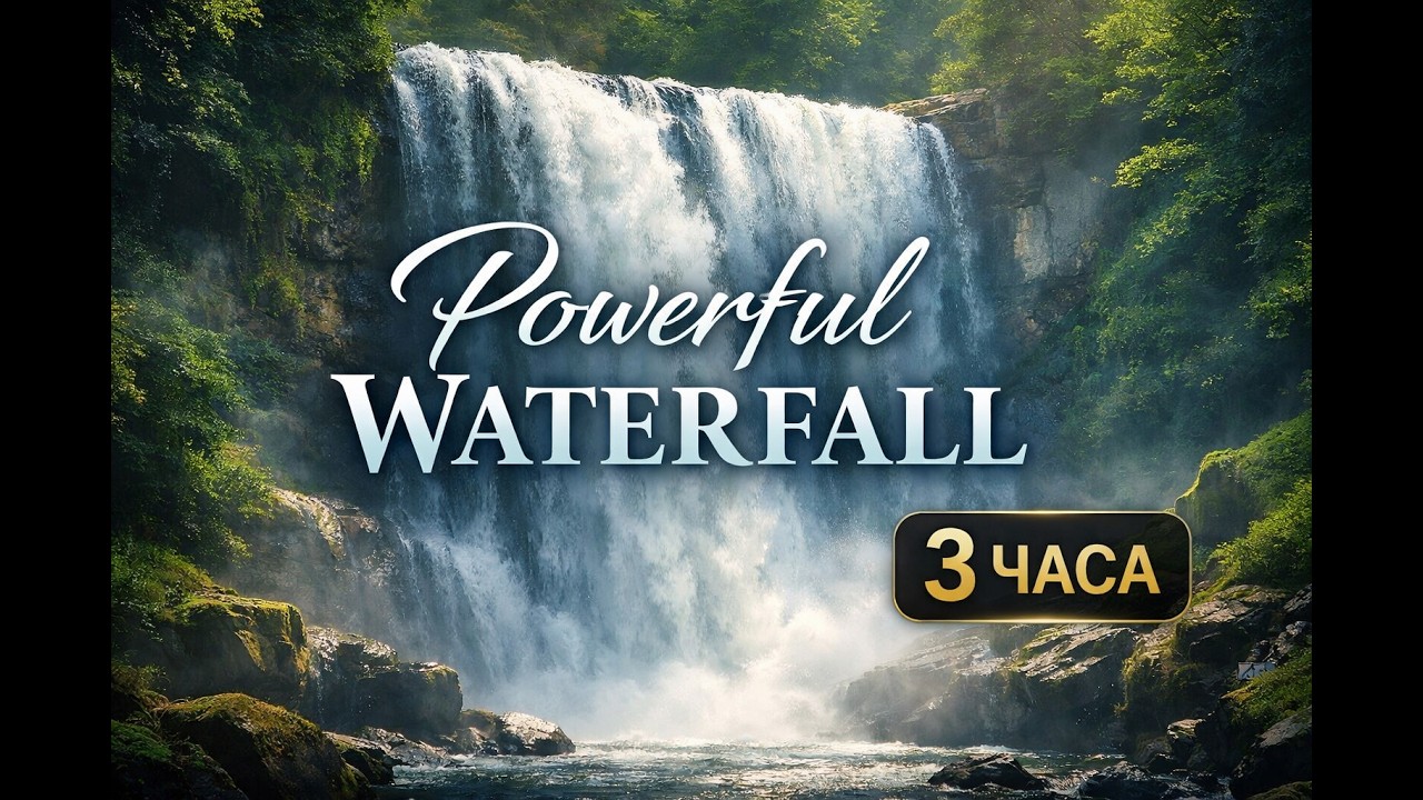 Powerful Waterfall Sounds | 3 Hours of Deep Focus, Relaxation & Stress Relief