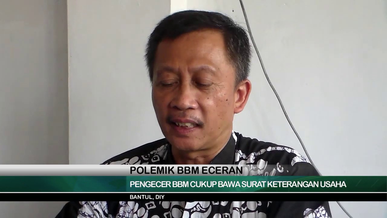 PENGECER BBM CUKUP BAWA SURAT KETERANGAN USAHA - JOGJA TV