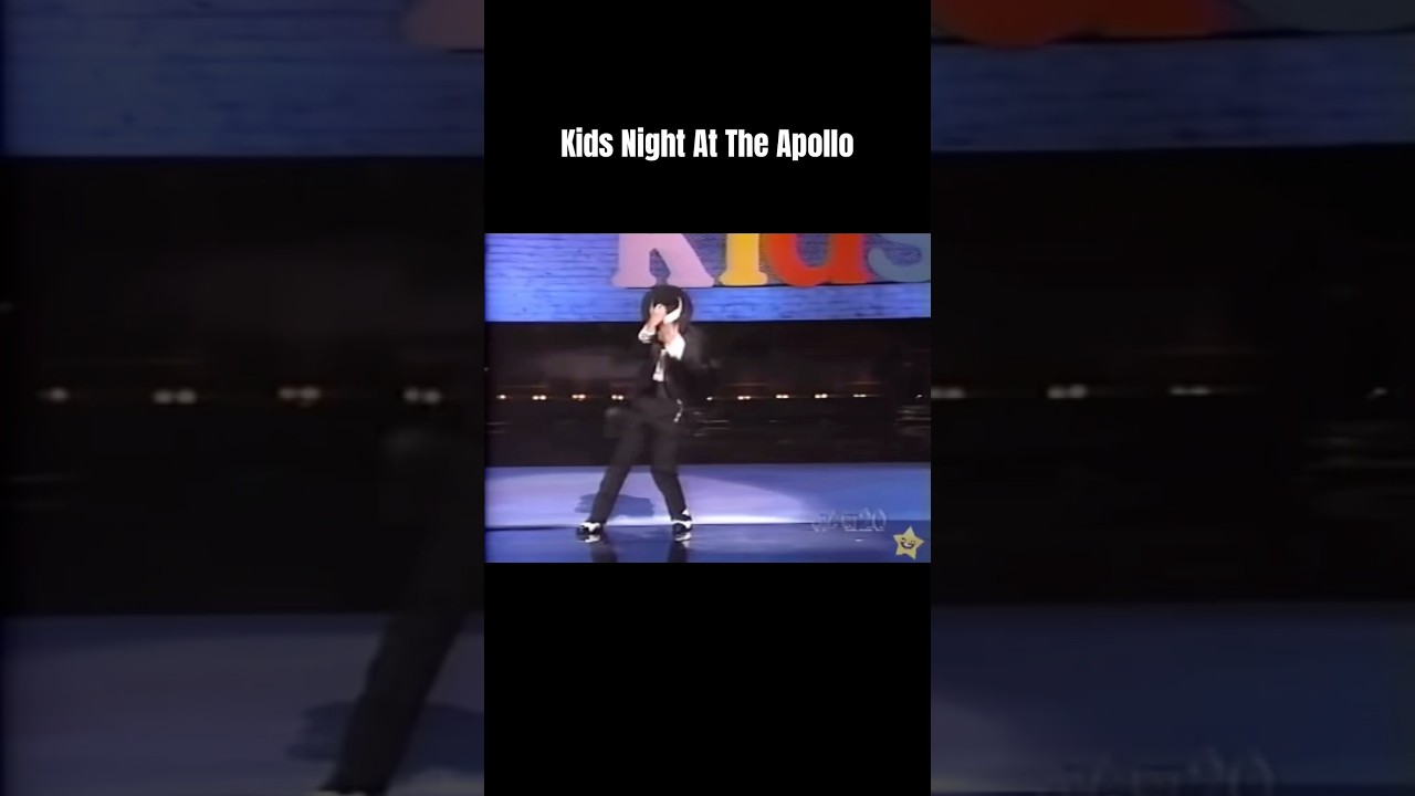 Kid steals the show dancing to michael jackson at kids night at the Apollo