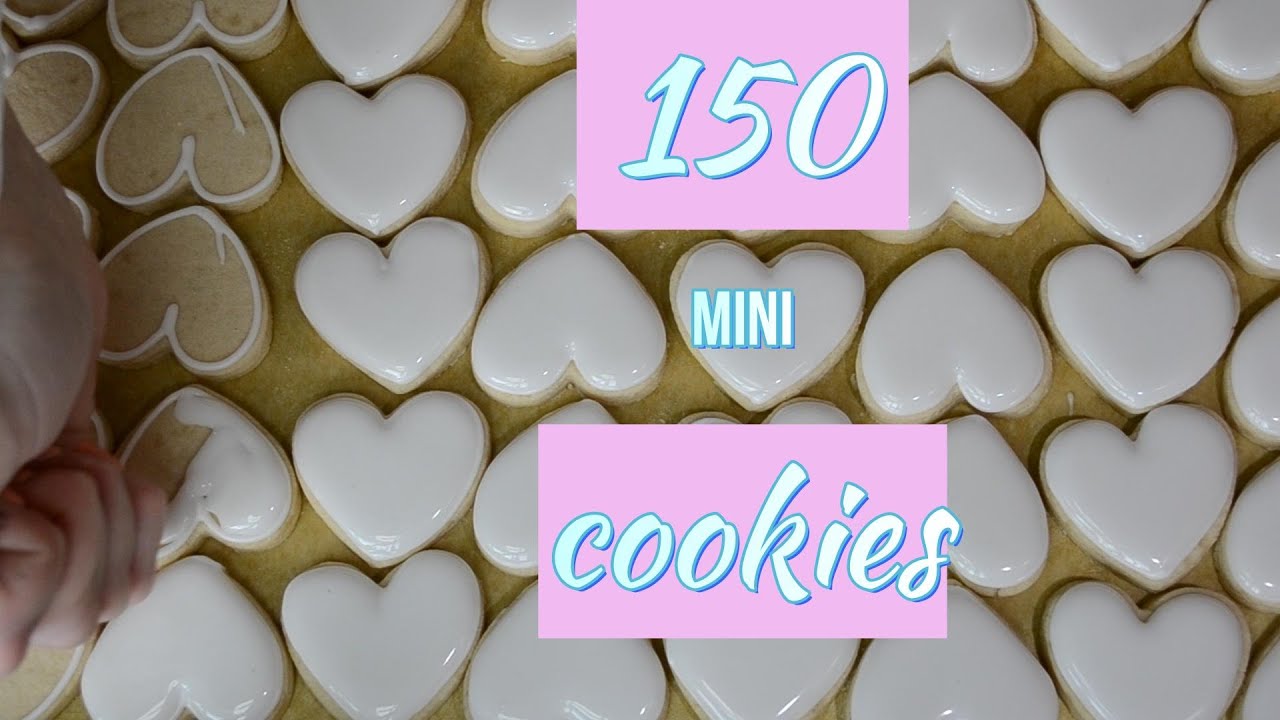 Decorating 150 Mini Cookies