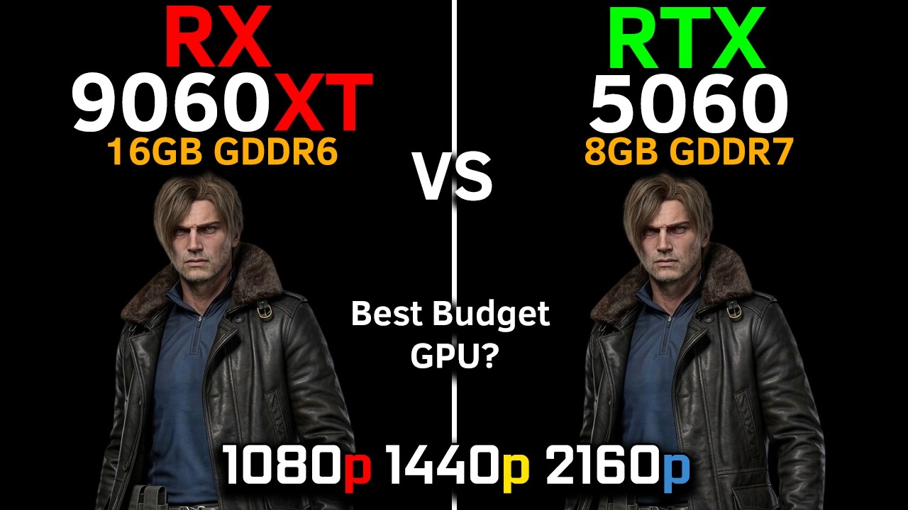 RX 9060 XT против RTX 5060 | Тест в 15 играх | DLSS 4 против FSR 4.1 | Лучшая бюджетная видеокарт...