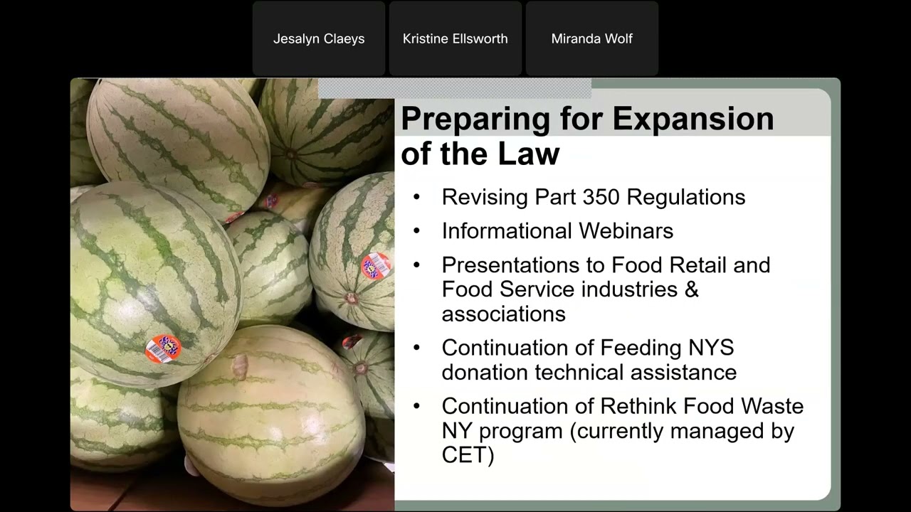 NYS Food Donation and Food Scraps Recycling Law Is Expanding