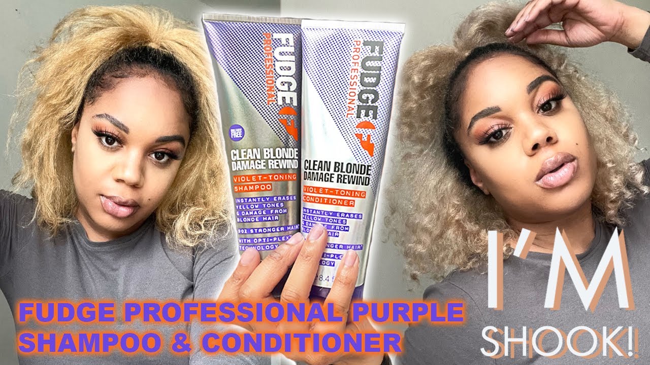 Fudge Professional Violet-Toning Shampoo & Conditioner Review | I'M SHOOK!!