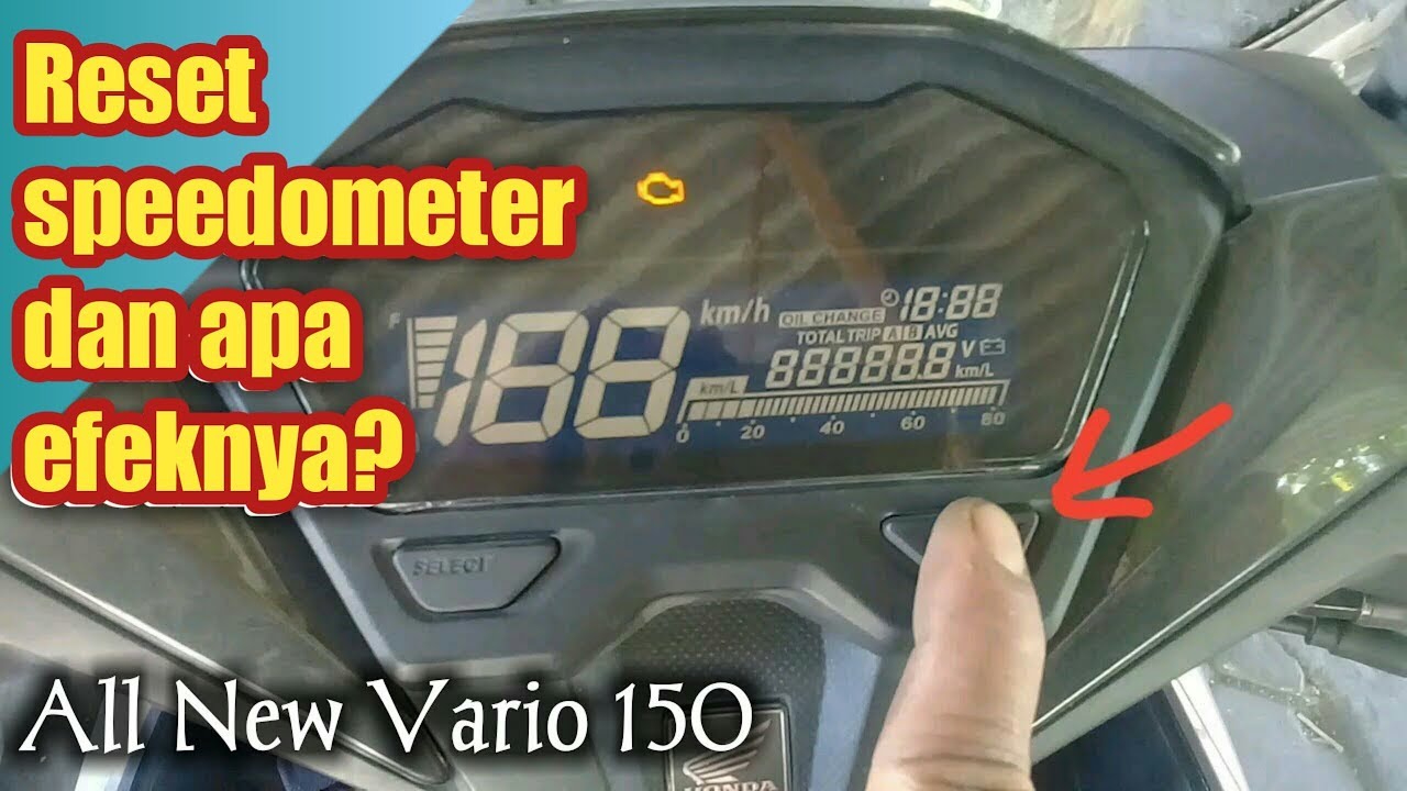 Mengenal fitur dan cara reset speedometer digital all new Vario 150