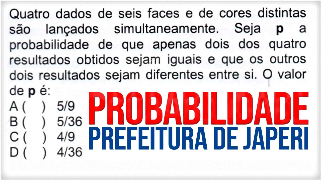 IBAM Corre&ccedil;&atilde;o Prova Professor Japeri Probabilidade