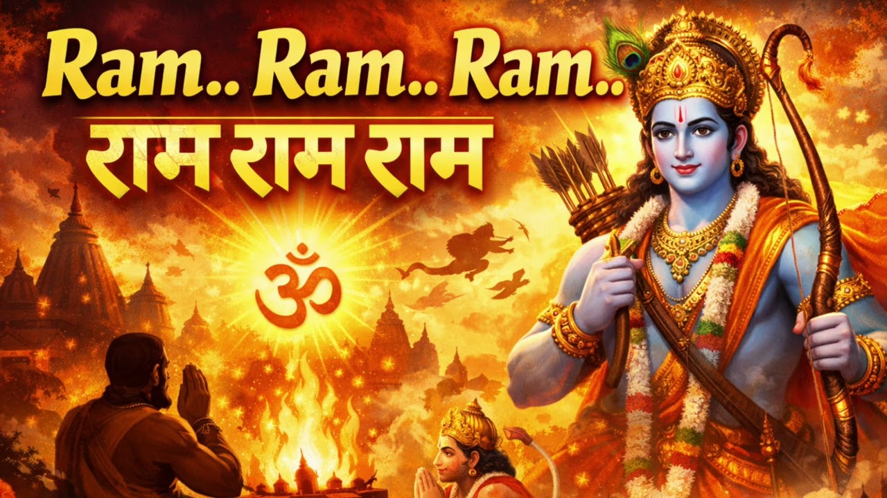 Ram..Ram..Ram.. Mere Ghar Ram Aaye.#bhaktisong #song #music #Ram #library of song #Sitaram 