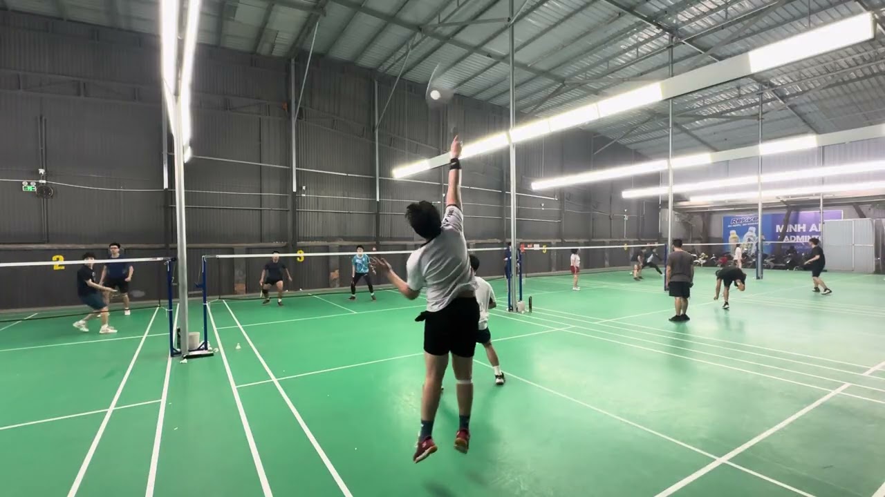Tường/Nhật Anh vs Chinh/Bạn (séc 1) || Giao lưu clb cầu lông Minh Anh