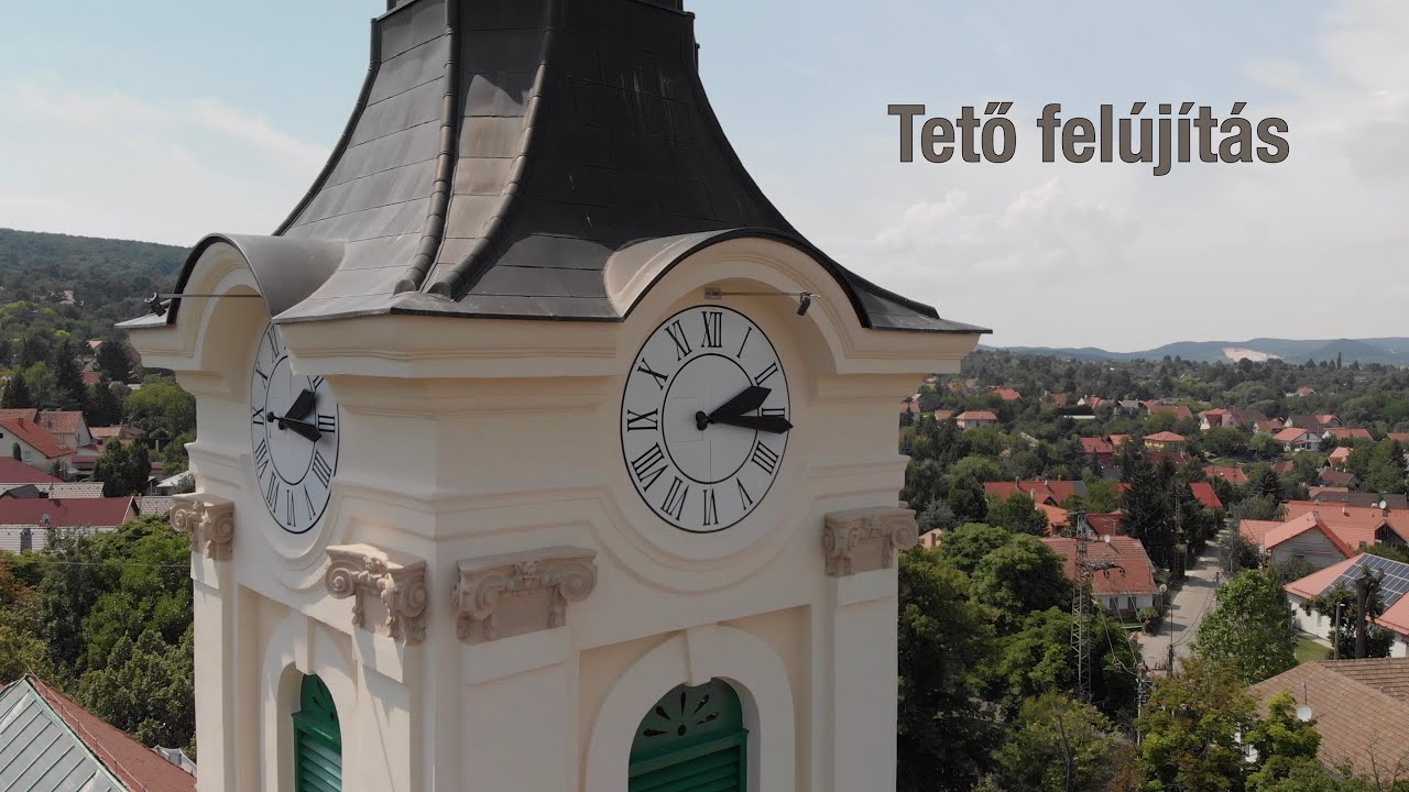 Templom tető fel&uacute;j&iacute;t&aacute;s