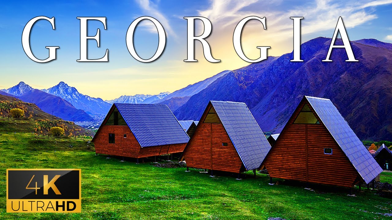 FLYING OVER GEORGIA (4K UHD) - Relaxing Music With Stunning Beautiful Natural Film For Better Mood