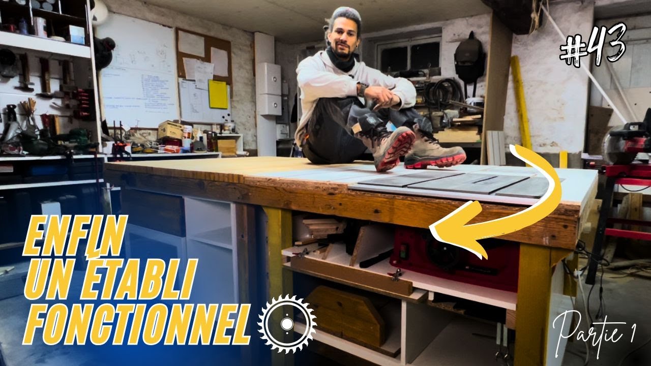 Je FABRIQUE mon ÉTABLI (Partie 1)  🛠️