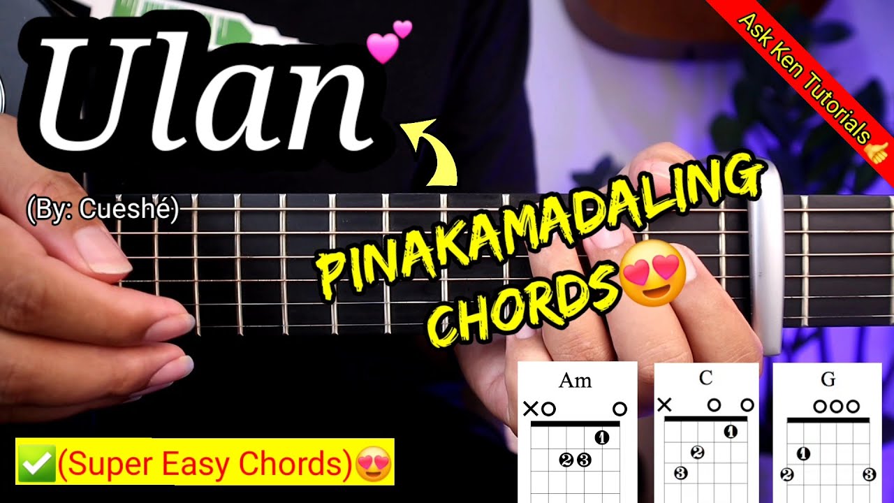 Ulan - Cueshé (EASY CHORDS)😍 | Guitar Tutorial #shopeetagtowin