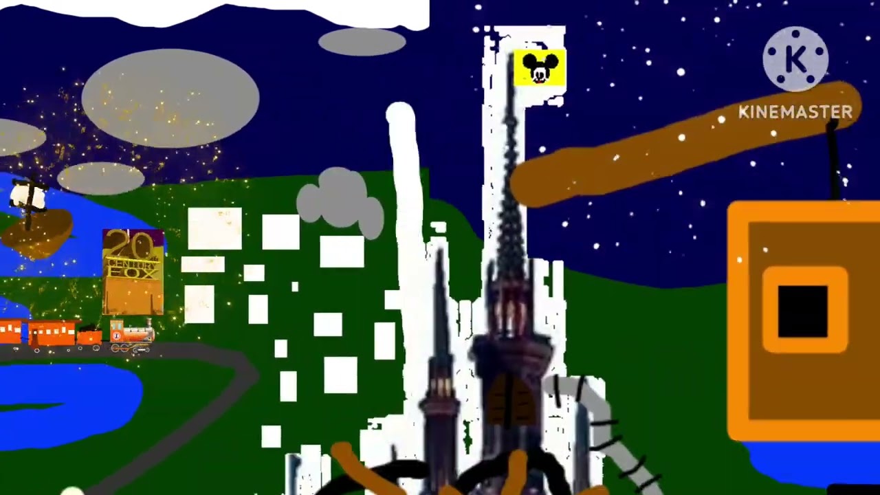 Walt Disney Pictures Logo Remake (2006-2011) With Division Of Walt Disney Byline