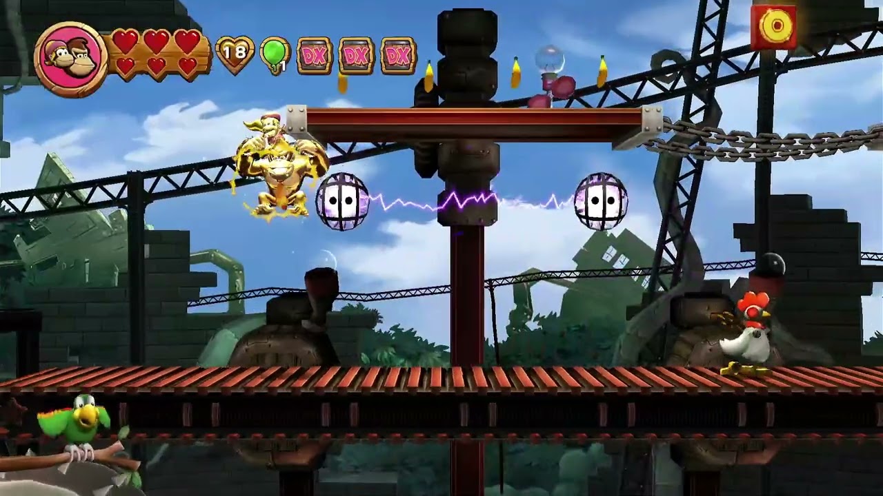 donkey kong country returns hd world 7 with dixie kong