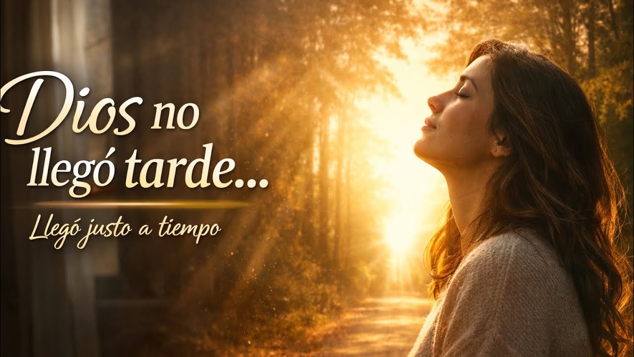 Dios no llegó tarde...llegó justo a tiempo 