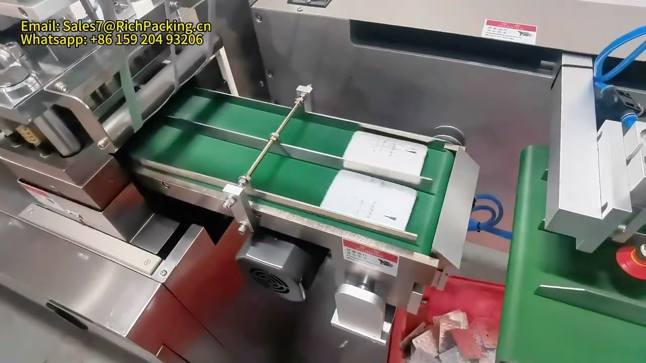 blister package machine with camera inspection and rejection system candy blister package machine