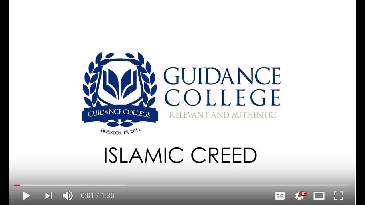 Islamic Creed Course - Guidance College