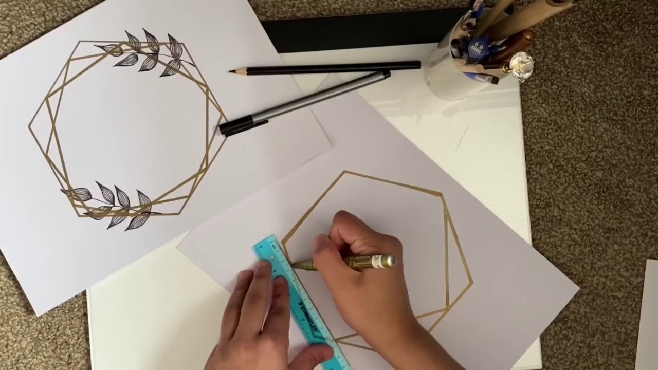 How to: design, draw and Arabic calligraphy | Asma-ul-husna | 99 Names of Allah | Isma’s Calligraphy