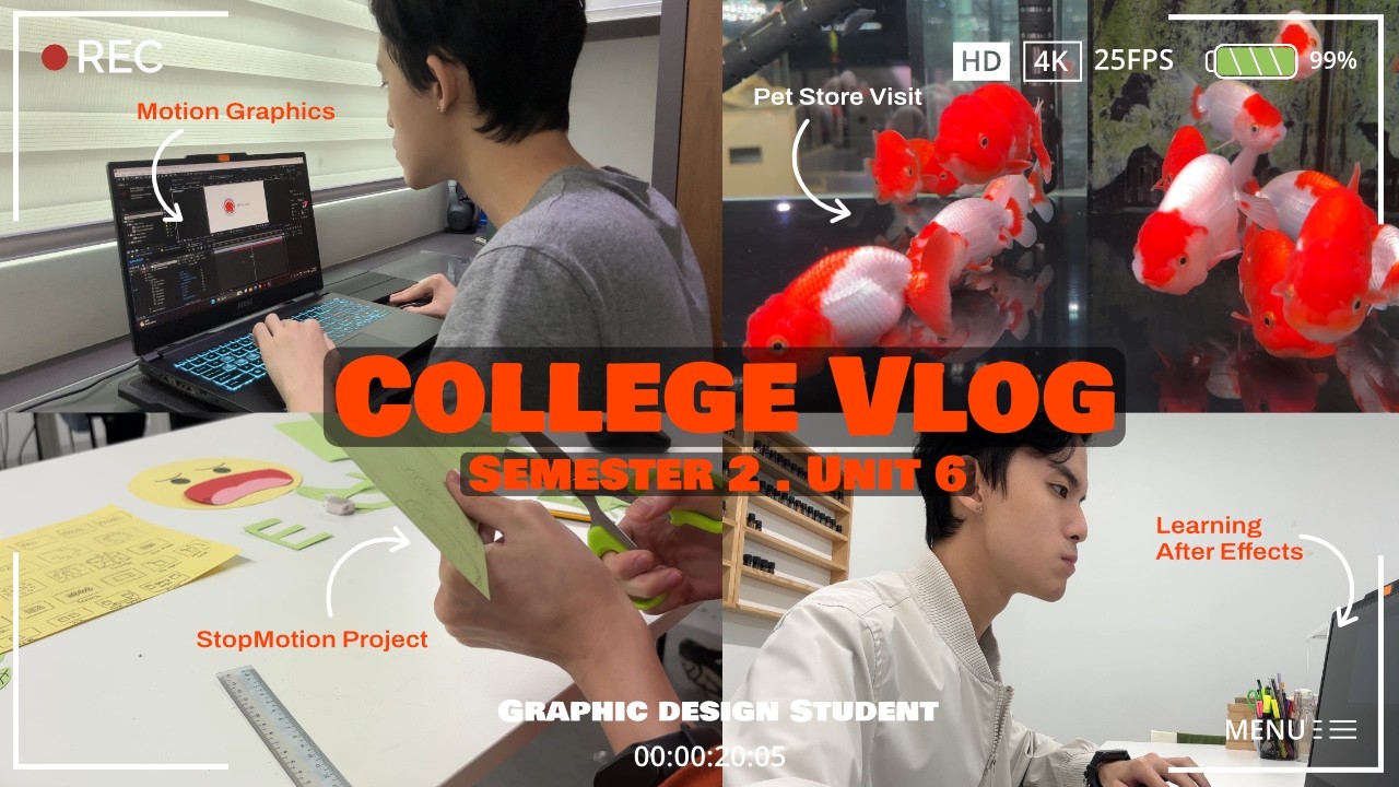 VLOG: Design College | Logo design, Video projects and Personal reflections