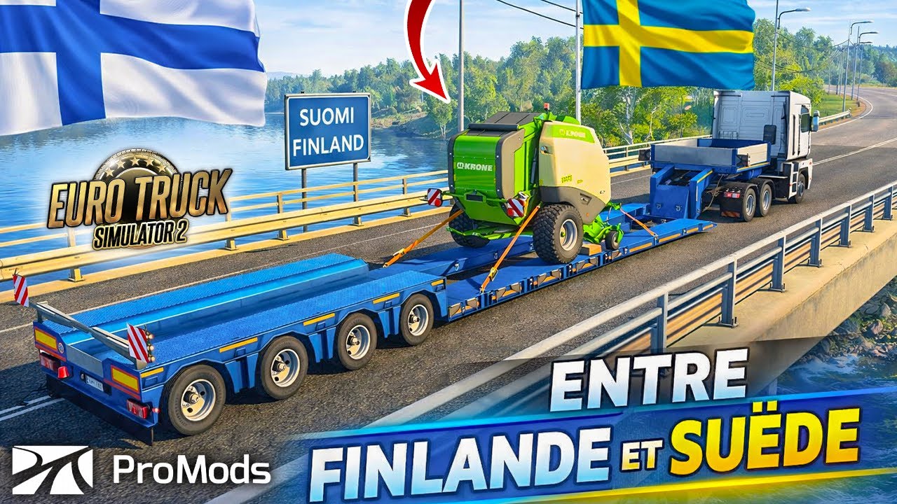 UN VIEUX RENAULT, UNE KRONE, ENTRE FINLANDE ET SUEDE ! 🤩 - Eurotruck simulator 2