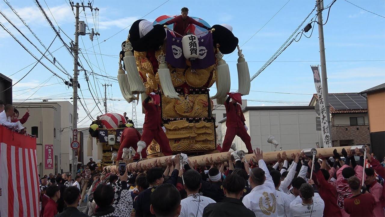 【2024新居浜太鼓祭り】花園商店街入り