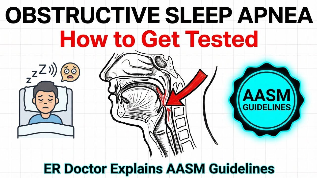How to Get Tested for Obstructive Sleep Apnea | ER Doctor Explains AASM Guidelines