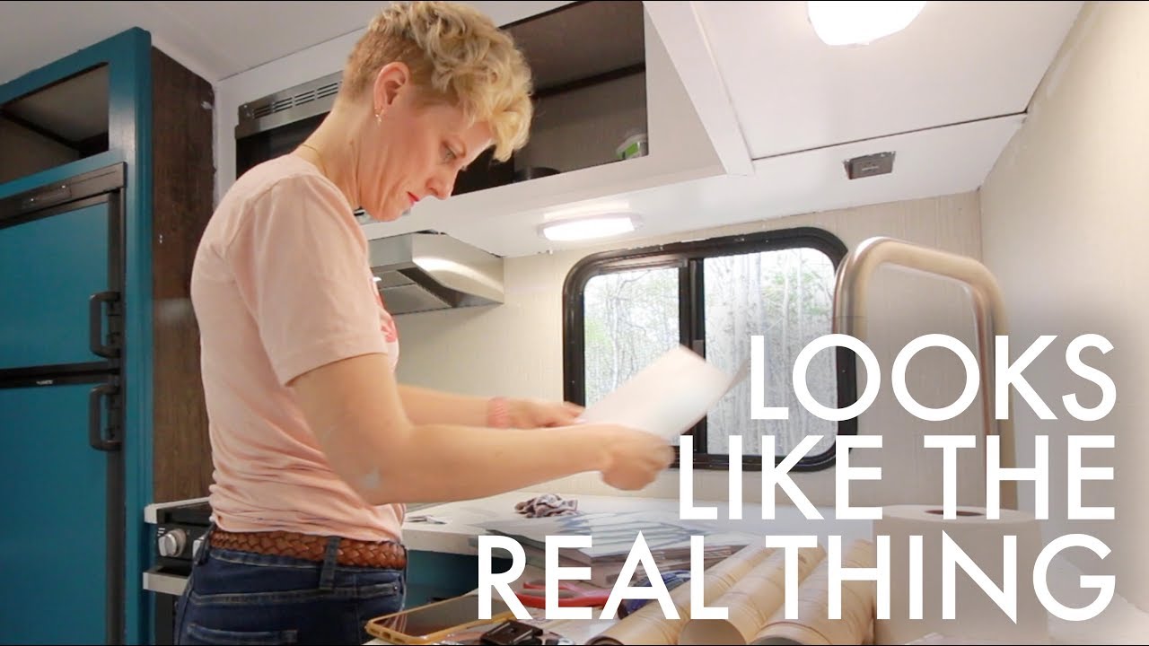 OUR RV RENO : FAUX SHIPLAP & BACKSPLASH INSTALL :  Adventuring Family of 11