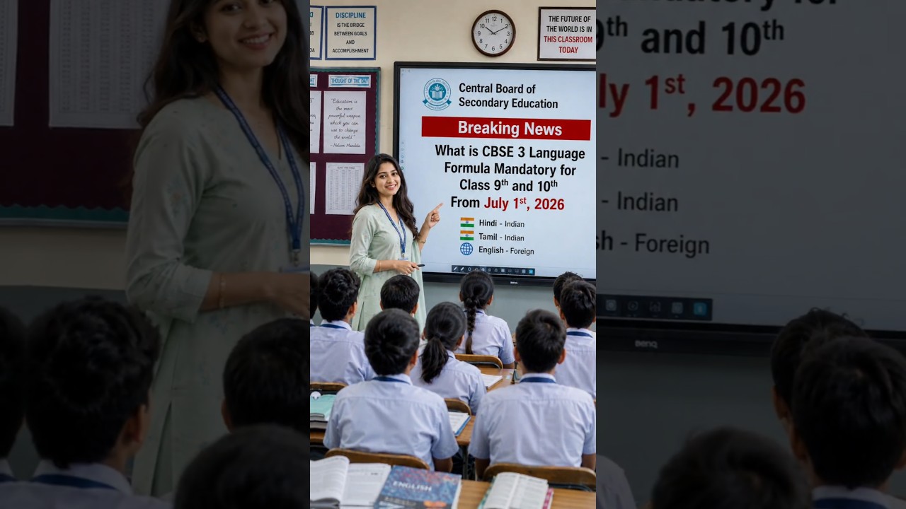 CBSE Three Language Policy for Class 9th & 10th Explained ☝️