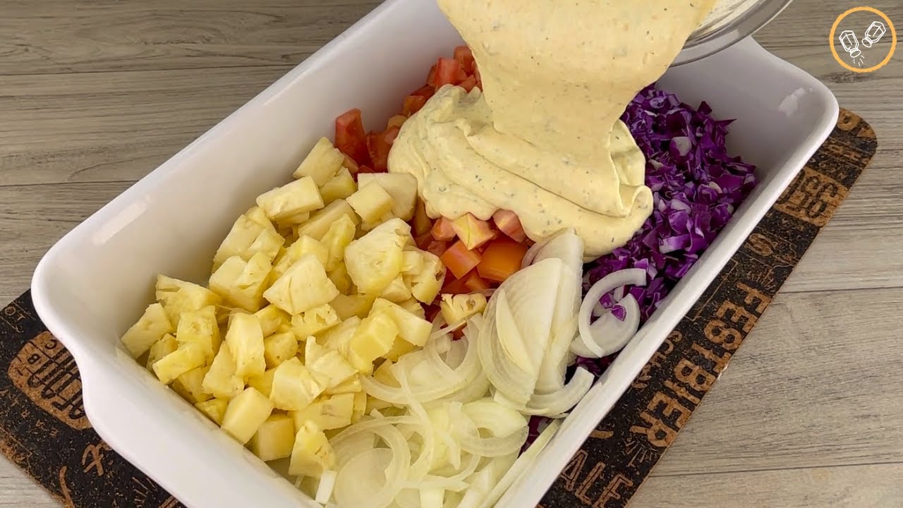 QUANDO FAÇO SALADA TROPICAL ESPECIAL ASSIM NÃO SOBRA NADA!