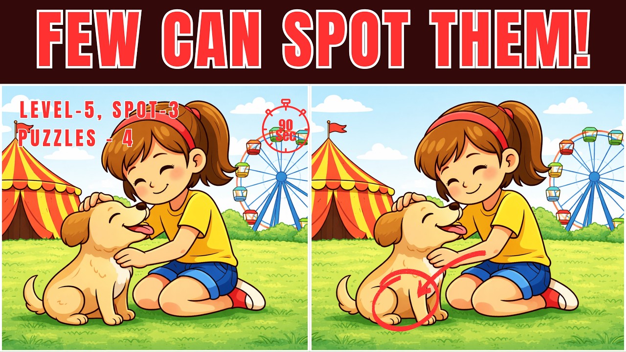 This Puzzle Exposes Your Hidden Blind Spots | 3 Simple Differences | Spot 3 Differences