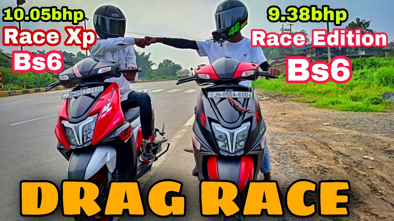 TVS Ntorq 125 Race XP Bs6 Vs 125  Race Edition Bs6 || DRAG RACE⚡||