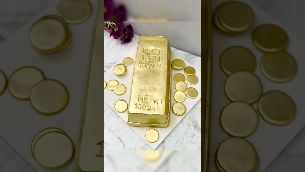 GOLD BAR CAKE Customized Cakes Made Fresh AvailableIt's time to order our specialty cake.
