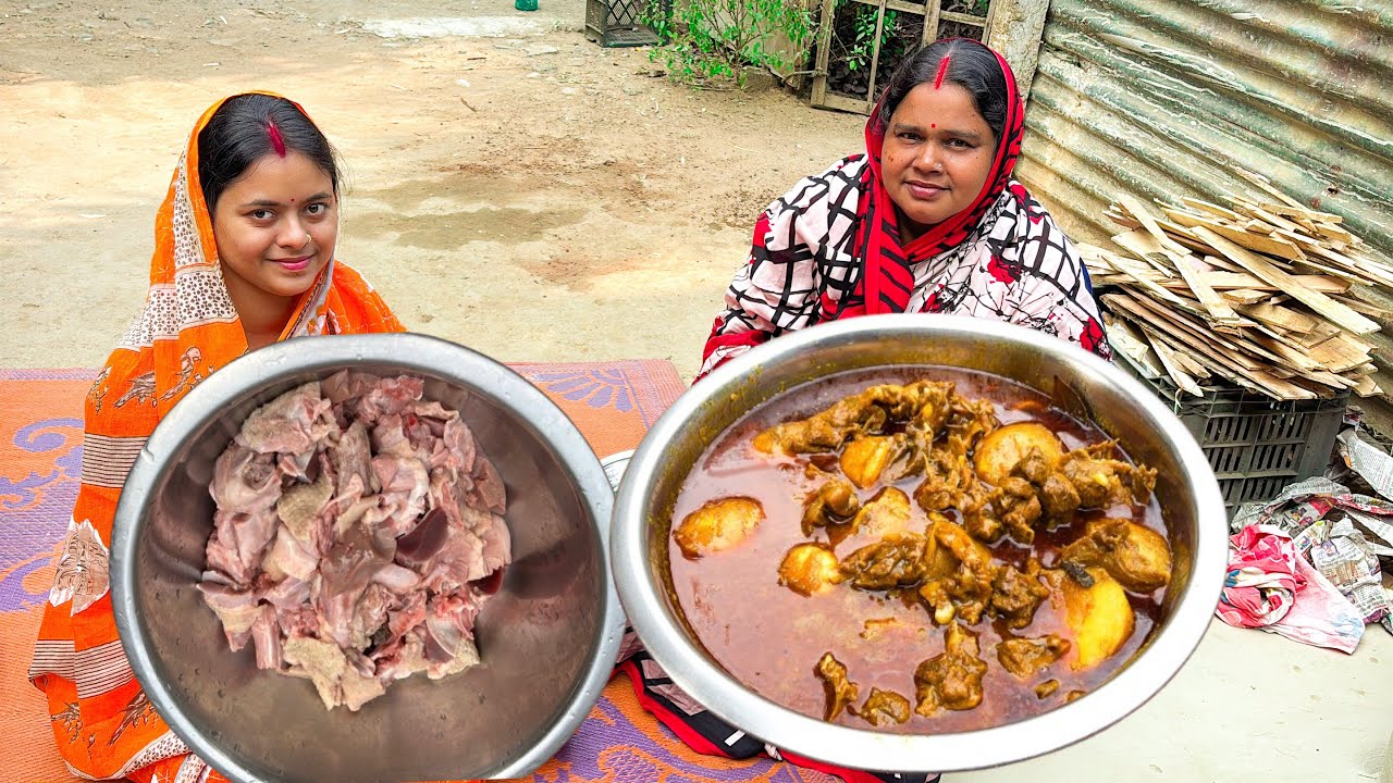 রবিবারের স্পেশাল হাঁসের মাংস -ভাতের সাথে জমে একদম পারফেক্ট|Sunday Special Duck Curry With Rice.