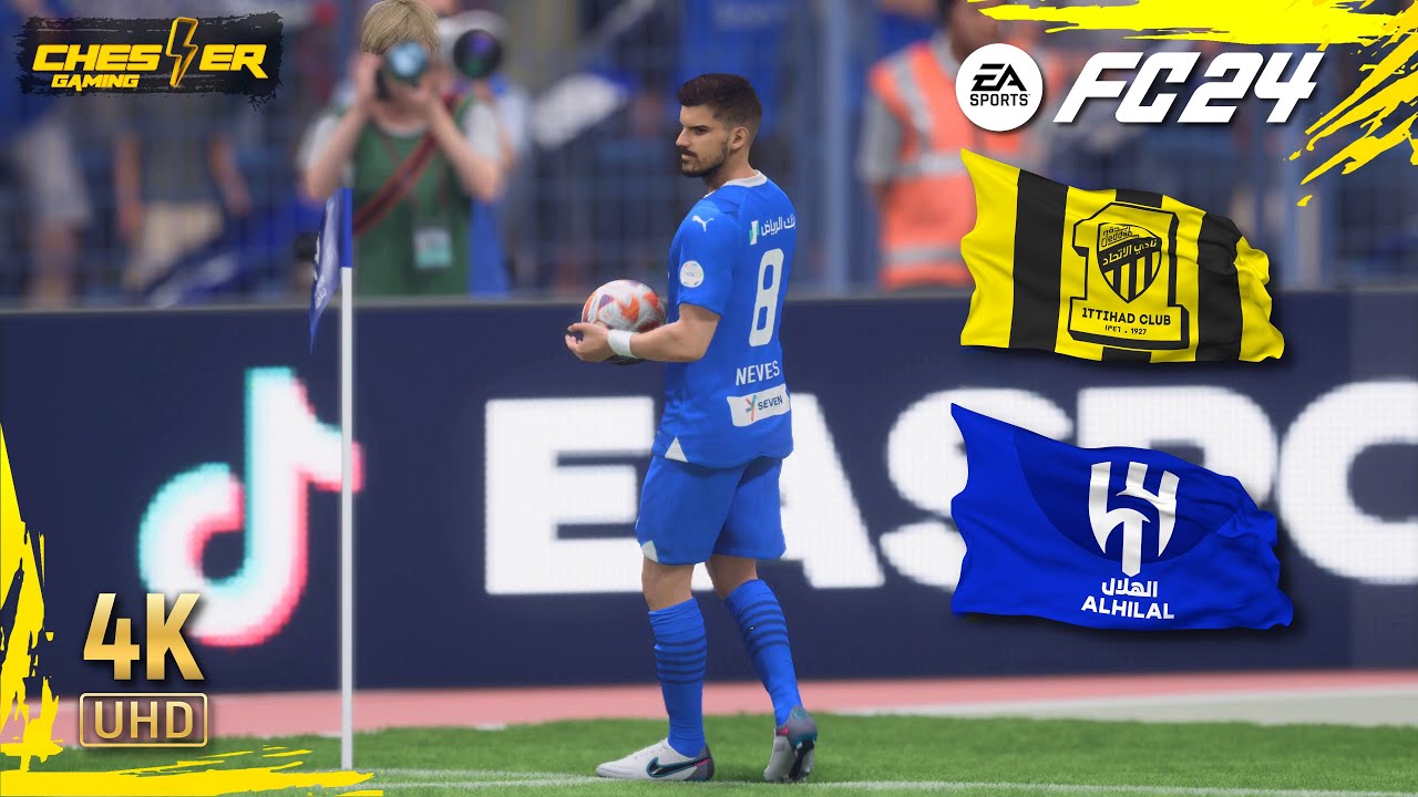 فيفا 24 | الهلال السعودي ضد نادي الاتحاد | الدوري السعودي | بلاي ستيشن 5 - تعليق عربي | EA FC 24