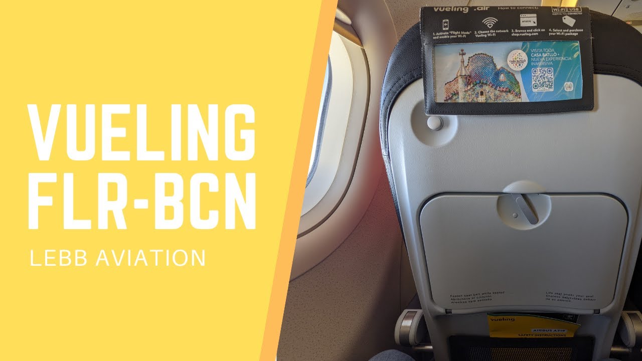VUELING A319: FULL FLIGHT FLORENCE TO BARCELONA
