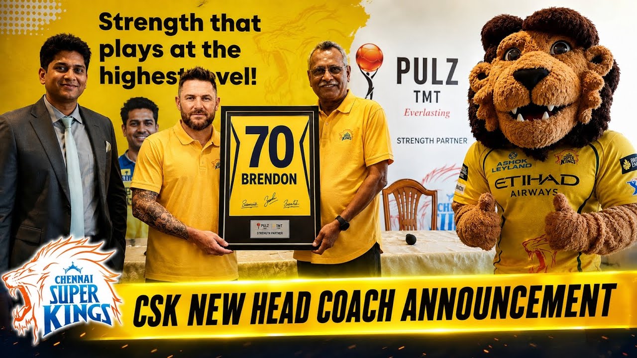 CSK New Head Coach Announced | Brendon McCullum Takes Charge | IPL 2027 Big Update