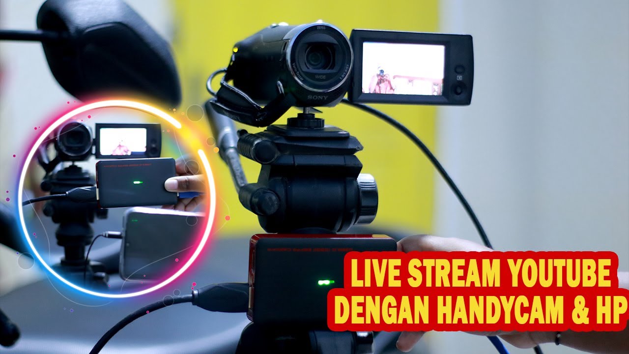 Cara Live Stream Youtube Menggunakan Handycam dan HP CameraFi Live | Jual Ezcap 261 Capture Game